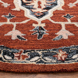 Safavieh Heritage 6'-0" x 6'-0" Rug in Red / Black