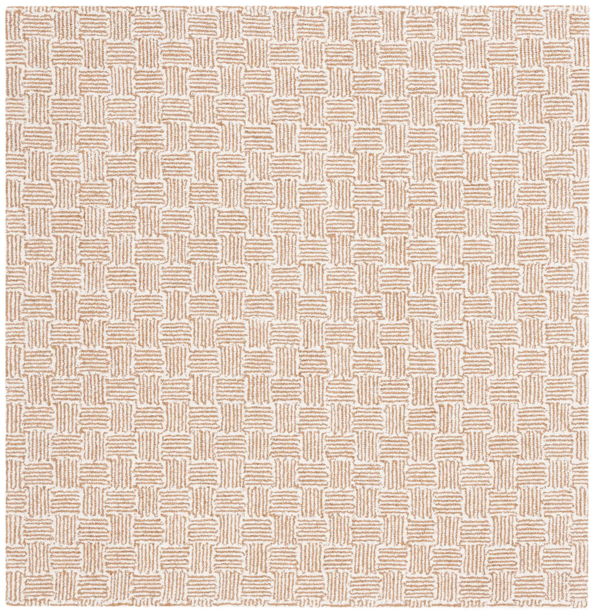 Safavieh Micro-Loop 5'-0" x 5'-0" Rug in Light Gold / Ivory