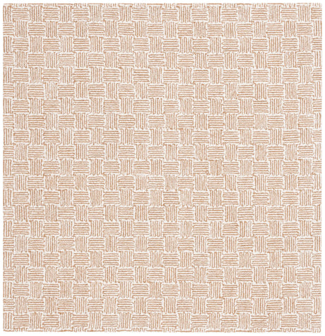 Safavieh Micro-Loop 5'-0" x 5'-0" Rug in Light Gold / Ivory