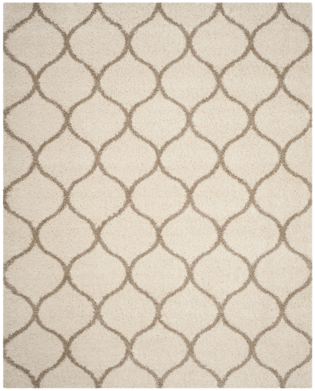 Safavieh Hudson Shag 10'-0" x 14'-0" Rug in Ivory / Beige
