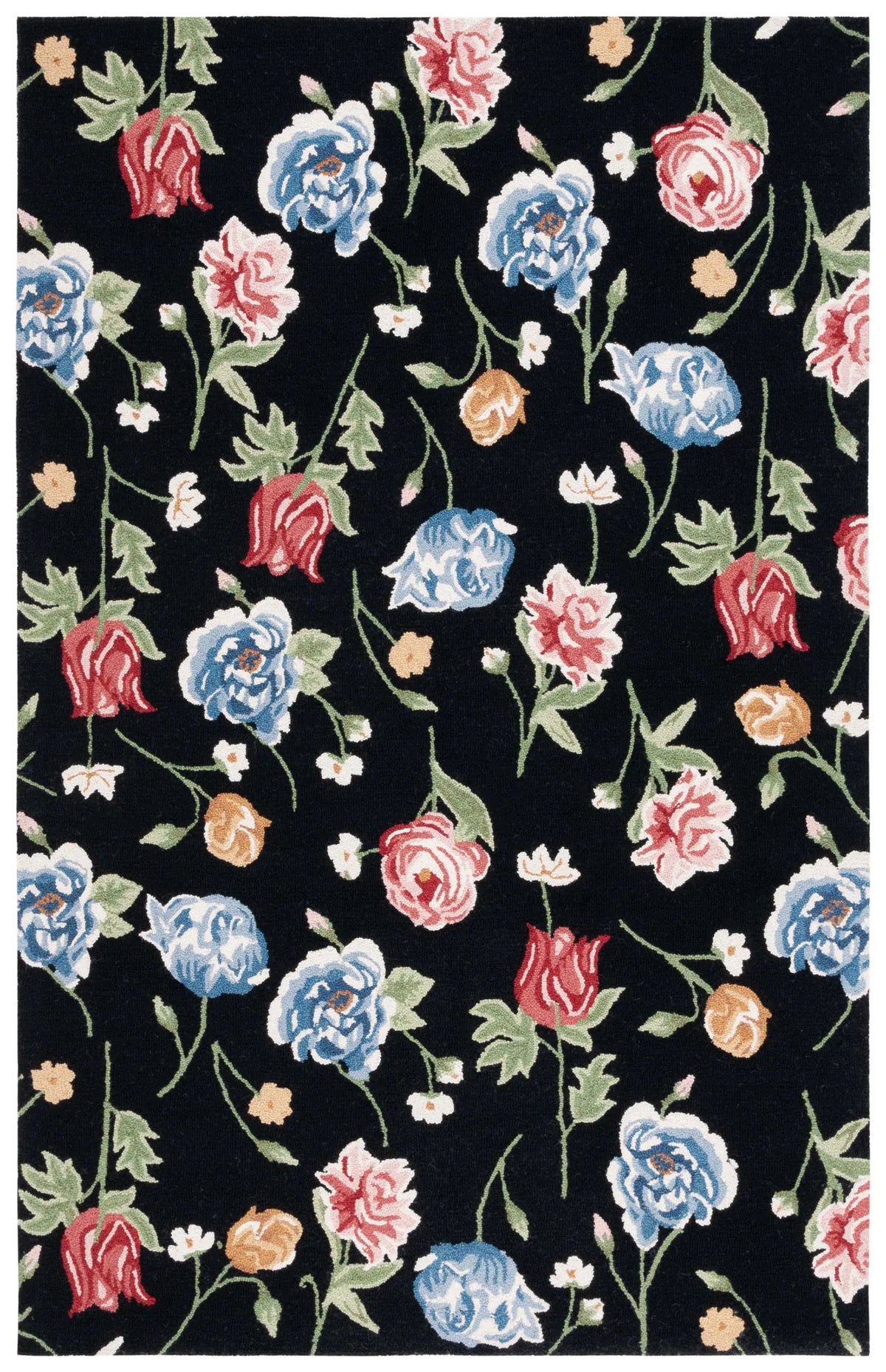 Safavieh Chelsea 4'-0" x 6'-0" Rug in Black / Red