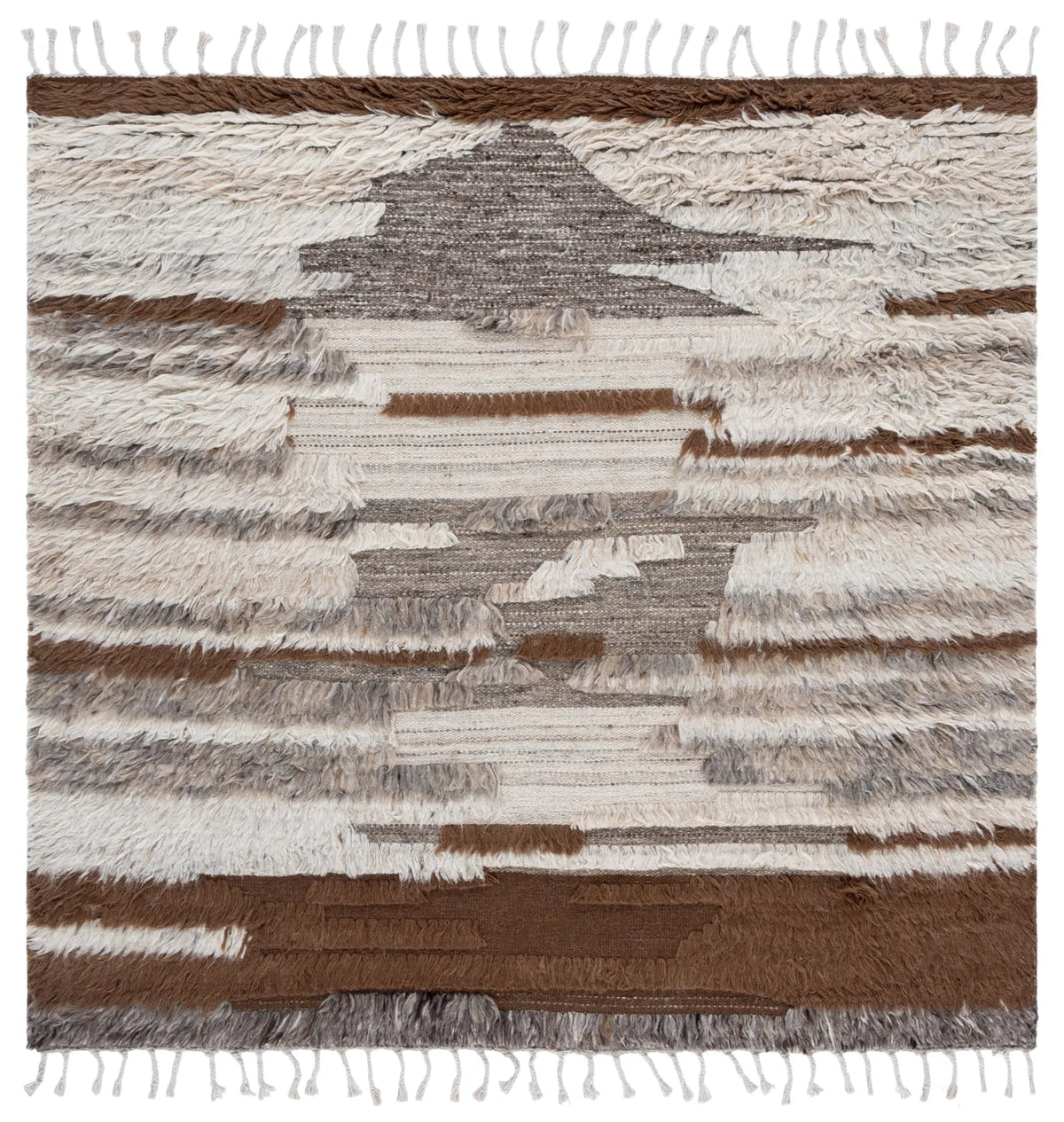 Safavieh Kenya 6'-0" x 6'-0" Rug in Grey / Brown