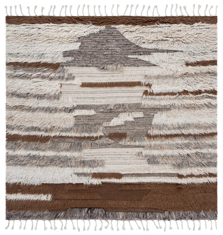 Safavieh Kenya 6'-0" x 6'-0" Rug in Grey / Brown