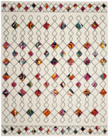 Safavieh Fiesta Shag 8'-0" x 10'-0" Rug in Cream / Multi