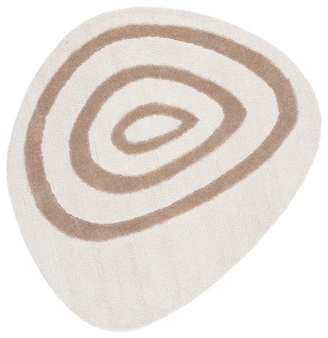 Safavieh Novelty 5'-0" x 5'-0" Rug in Ivory / Brown