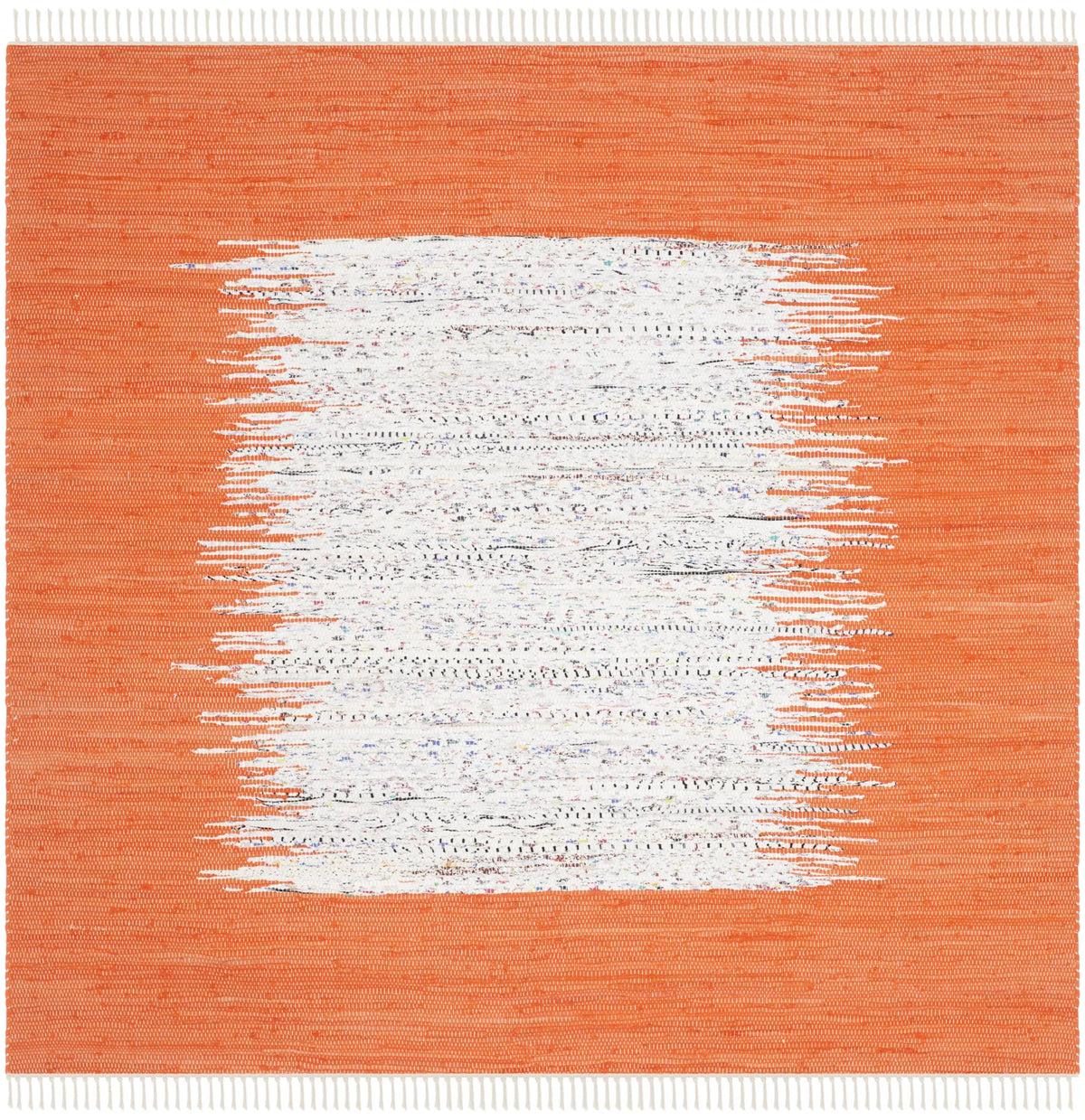 Safavieh Montauk 6'-0" x 6'-0" Rug in Ivory / Orange