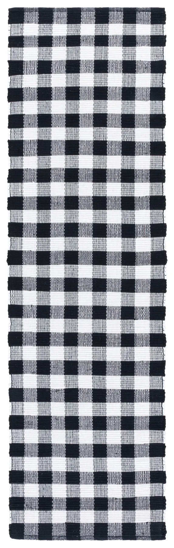 Safavieh Montauk 2'-3" x 8'-0" Rug in Black / Ivory
