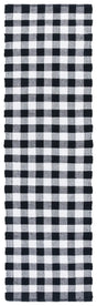Safavieh Montauk 2'-3" x 8'-0" Rug in Black / Ivory