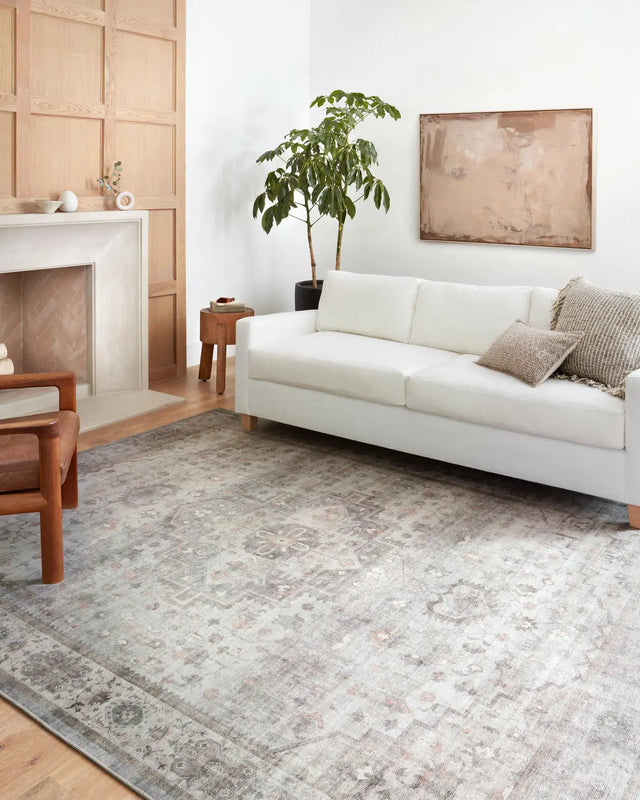 Loloi Heidi Hei-02 Dove/Blush Rugs - room scene 2