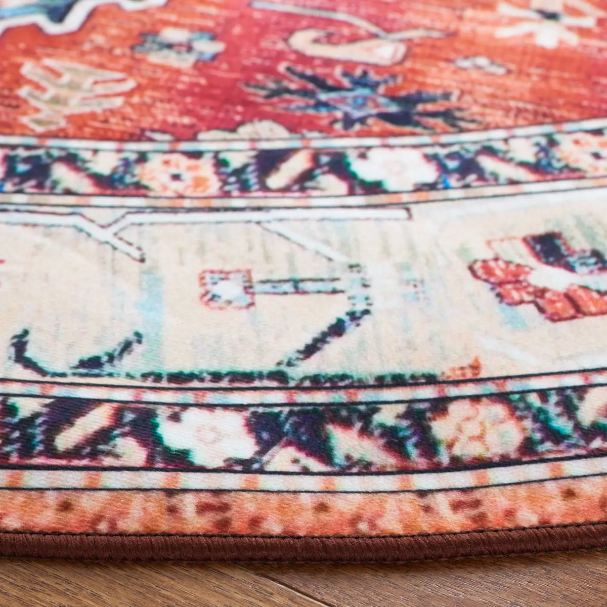 Safavieh Tucson 5'-0" x 5'-0" Rug in Beige / Blue