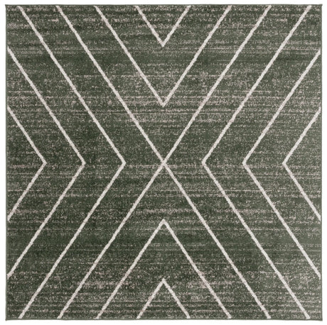 Safavieh Adirondack 6'-0" x 6'-0" Rug in Dark Green / Ivory