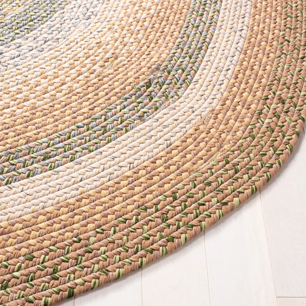 Safavieh Braided 5'-0" x 8'-0" Rug in Tan / Multi