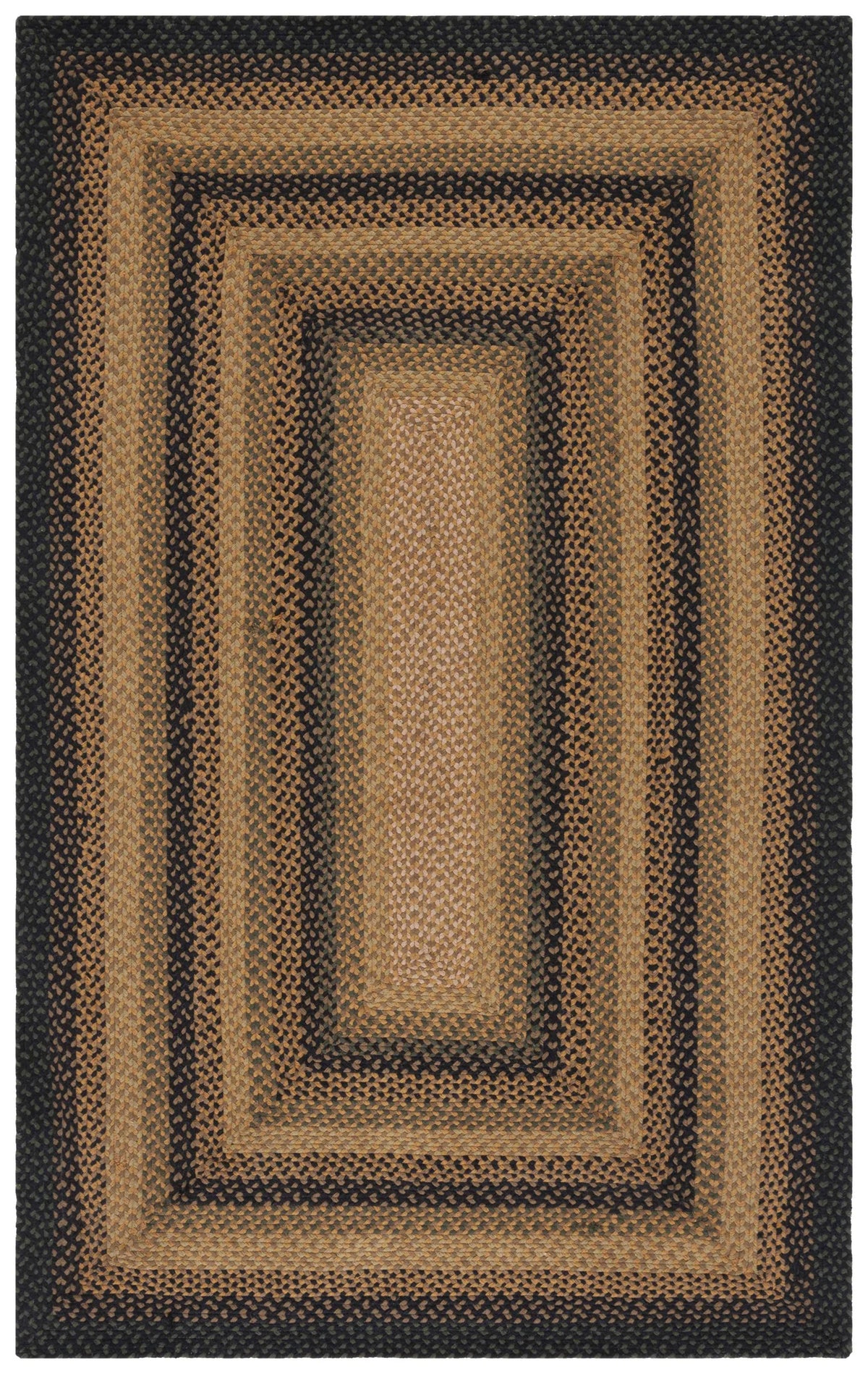 Safavieh Braided 4'-0" x 6'-0" Rug in Gold / Sage