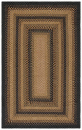 Safavieh Braided 4'-0" x 6'-0" Rug in Gold / Sage