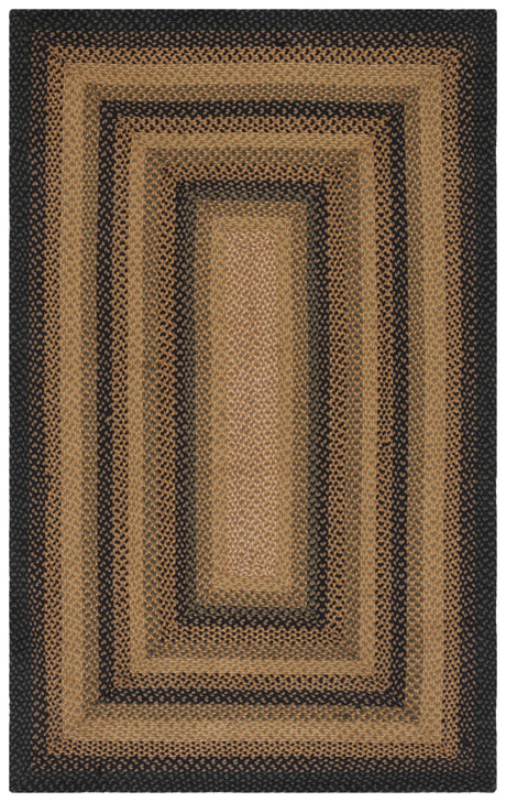 Safavieh Braided 4'-0" x 6'-0" Rug in Gold / Sage