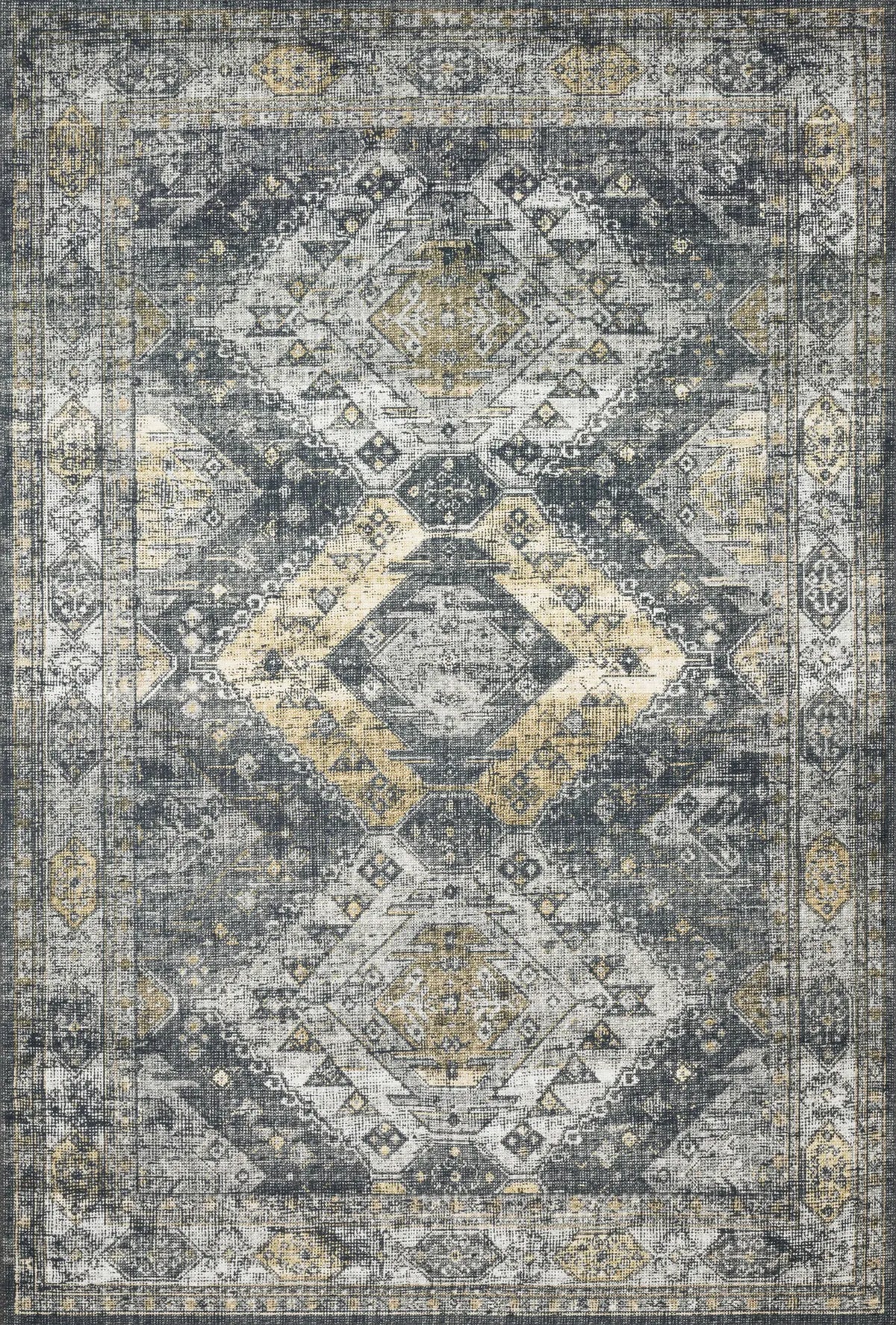 Loloi Skye Sky-09 Graphite/Silver Rugs - main flat