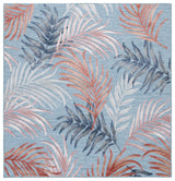 Safavieh Cabana 6'-5" x 6'-5" Rug in Blue / Rust