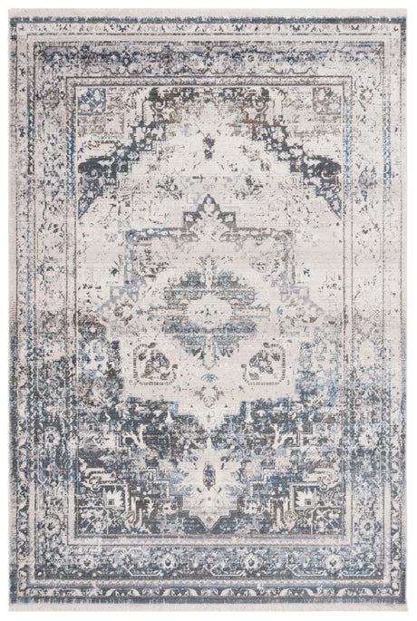 Safavieh Vintage Persian 4'-0" x 6'-0" Rug in Ivory / Blue