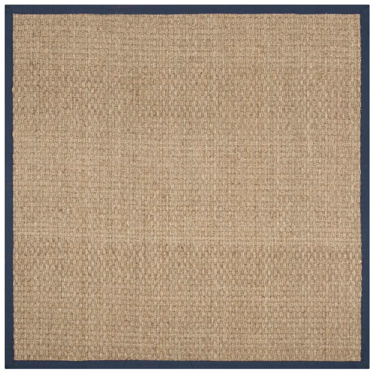 Safavieh Natural Fiber 6'-0" x 6'-0" Rug in Natural / Navy Blue