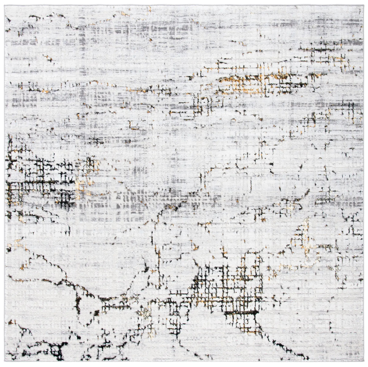 Safavieh Amelia 6'-7" x 6'-7" Rug in Grey / Gold