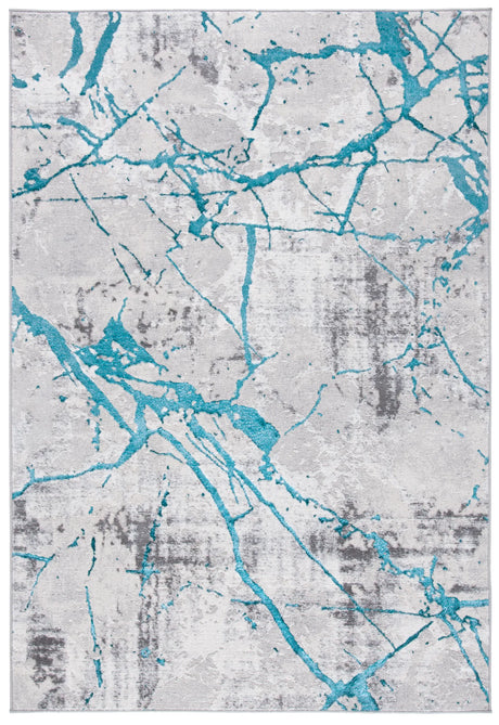 Safavieh Amelia 4'-5" x 6'-5" Rug in Grey / Aqua