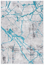 Safavieh Amelia 4'-5" x 6'-5" Rug in Grey / Aqua