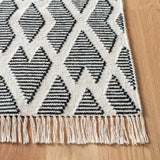 Safavieh Kilim 4'-0" x 6'-0" Rug in Black / Cream