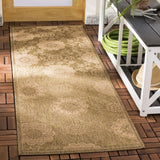 Safavieh Courtyard 2'-3" x 10'-0" Rug in Gold / Natural