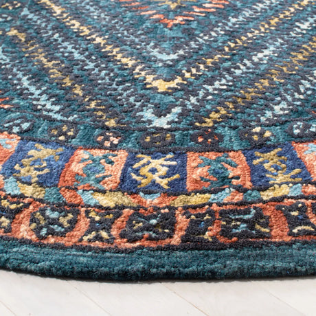 Safavieh Aspen 5'-0" x 5'-0" Rug in Rust / Green