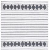 Safavieh Montauk 6'-0" x 6'-0" Rug in Dark Grey / Ivory