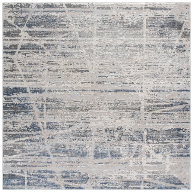 Safavieh Palma 6'-7" x 6'-7" Rug in Grey / Teal