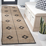 Safavieh Natural Fiber 2'-3" x 9'-0" Rug in Natural / Black