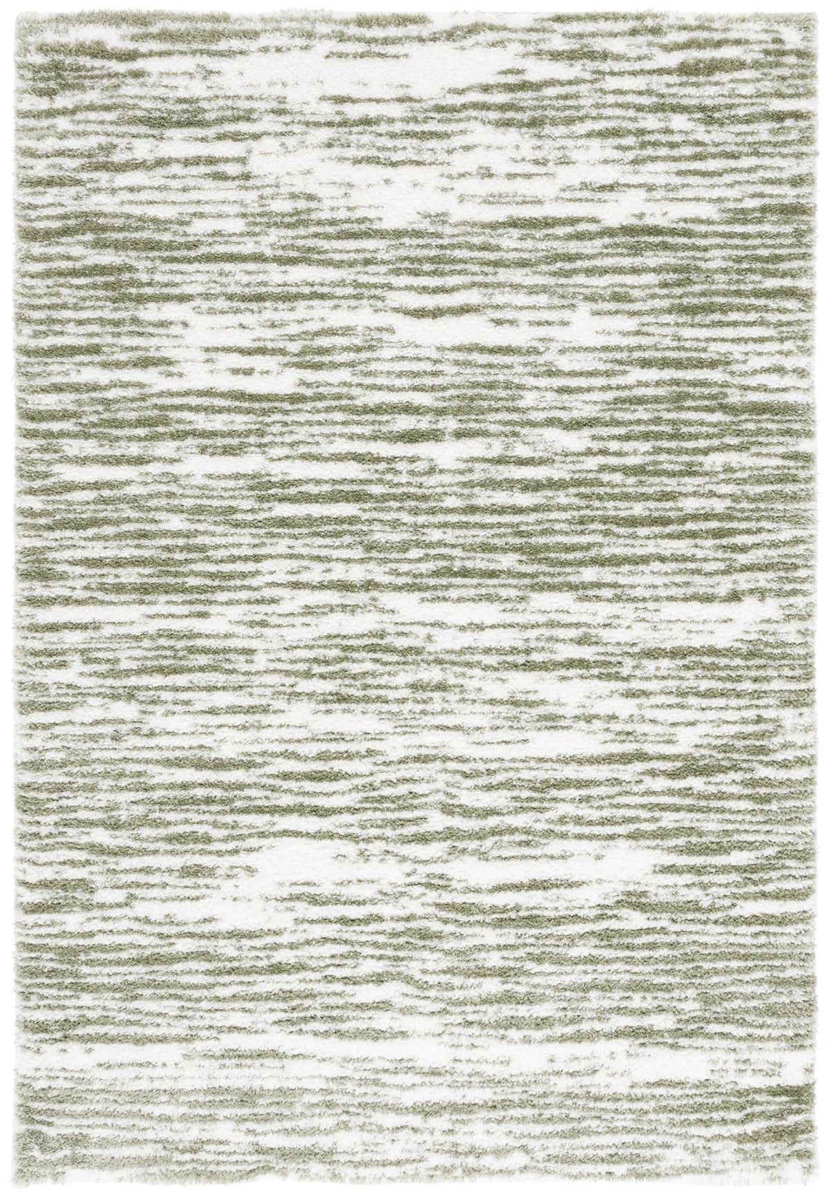 Safavieh Tahoe Shag 4'-0" x 6'-0" Rug in Ivory / Green