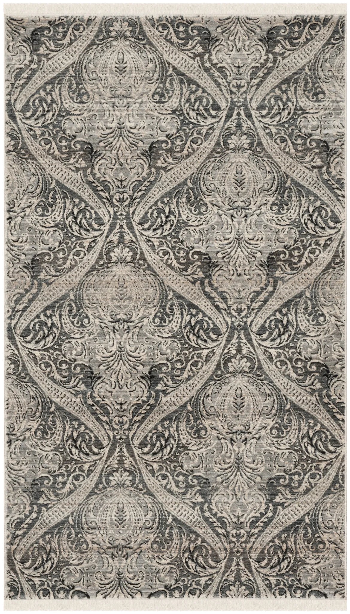 Safavieh Vintage Persian 3'-0" x 5'-0" Rug in Grey / Charcoal