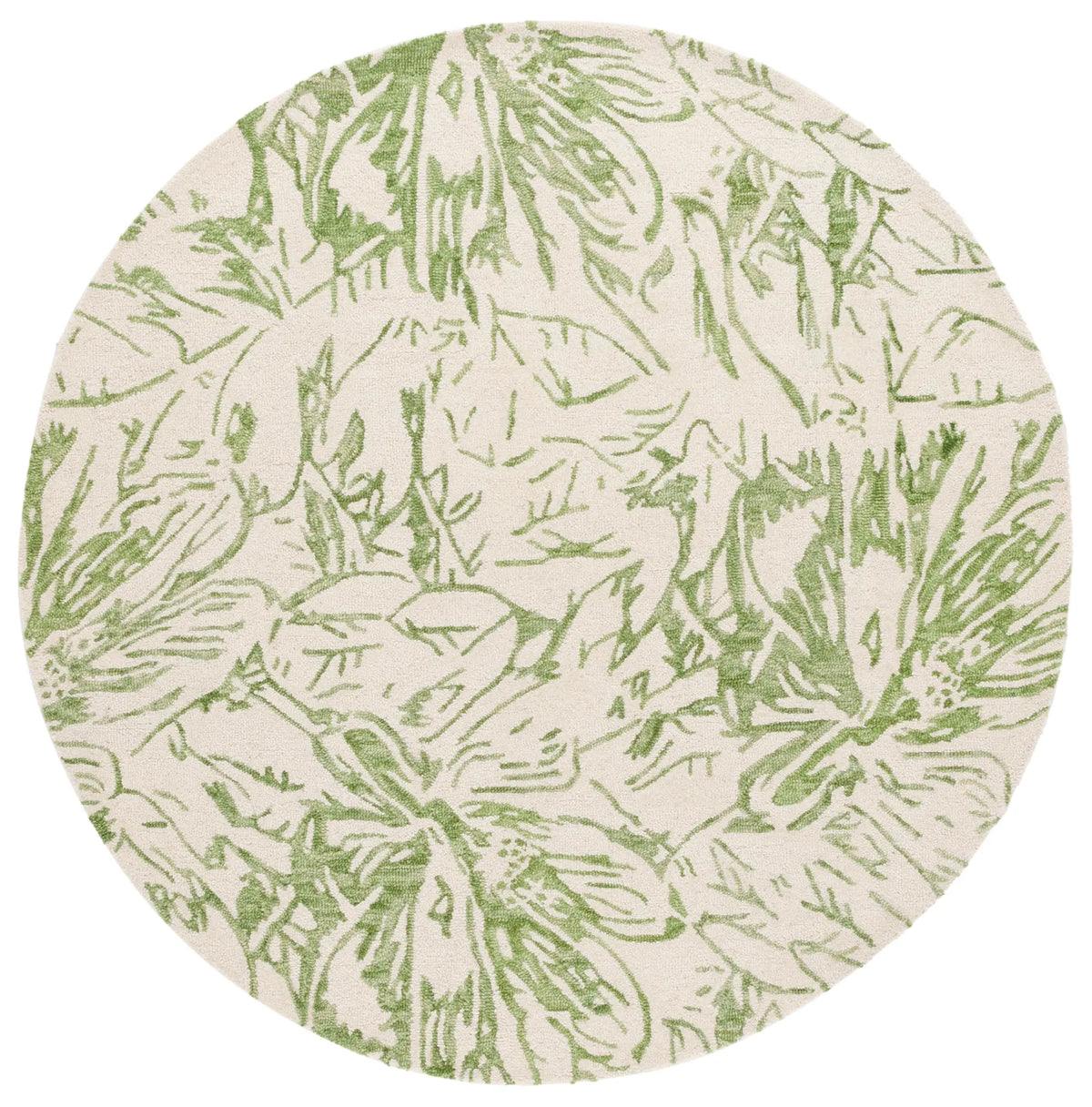 Safavieh Jardin 6'-0" x 6'-0" Rug in Ivory / Green
