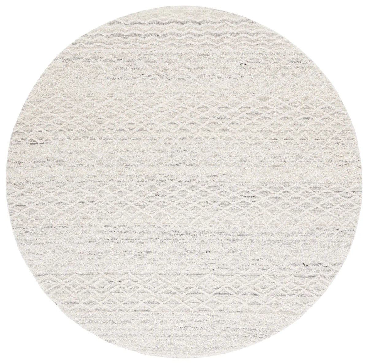 Safavieh Ebony 6'-0" x 6'-0" Rug in Light Grey / Ivory