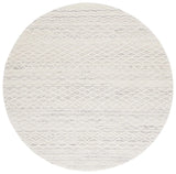 Safavieh Ebony 6'-0" x 6'-0" Rug in Light Grey / Ivory