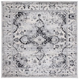 Safavieh Madison 6'-7" x 6'-7" Rug in Grey / Black