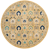 Safavieh Evoke 6'-7" x 6'-7" Rug in Gold / Ivory