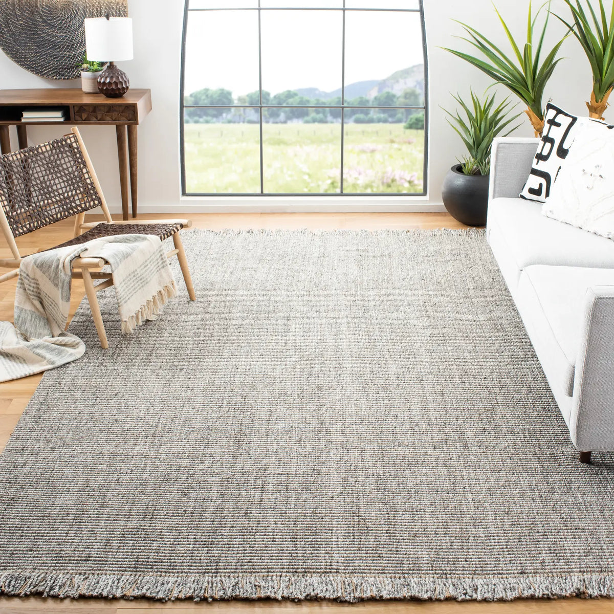 Safavieh Natural Fiber 10'-0" x 14'-0" Rug in Grey / Natural
