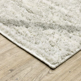 Oriental Weavers Verona 143W6 Ivory/ Grey Rug - corner detail