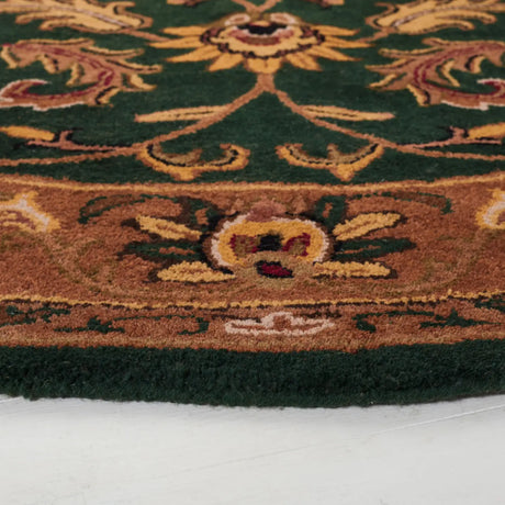 Safavieh Heritage 6'-0" x 6'-0" Rug in Dark Green / Gold
