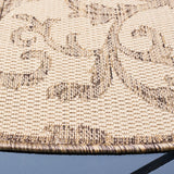 Safavieh Courtyard 6'-7" x 6'-7" Rug in Natural / Brown
