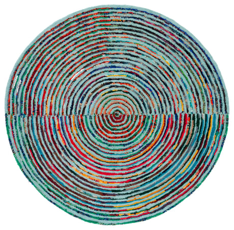 Safavieh Nantucket 6'-0" x 6'-0" Rug in Teal