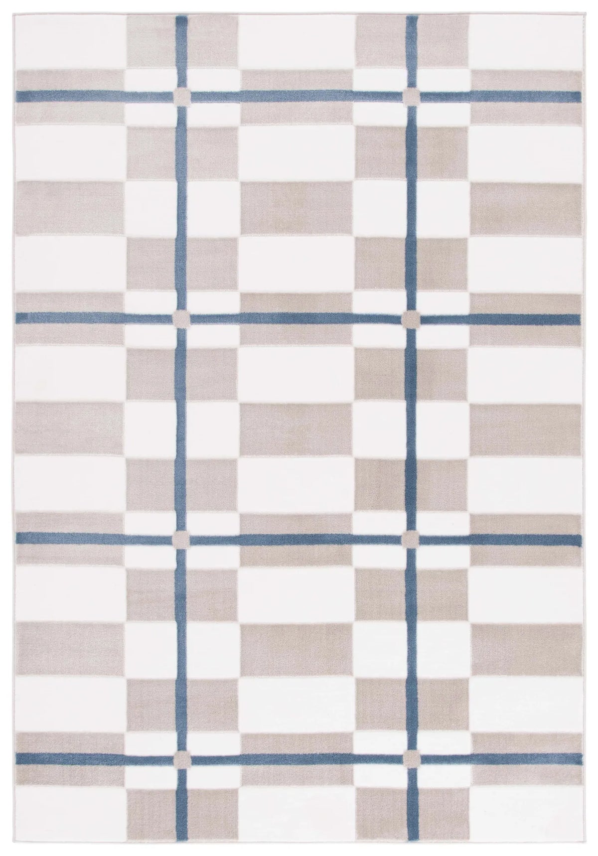 Safavieh Groove 4'-0" x 6'-0" Rug in Ivory / Blue