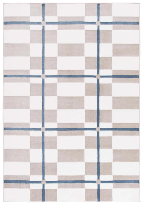 Safavieh Groove 4'-0" x 6'-0" Rug in Ivory / Blue