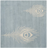 Safavieh Soho 6'-0" x 6'-0" Rug in Light Blue / Ivory