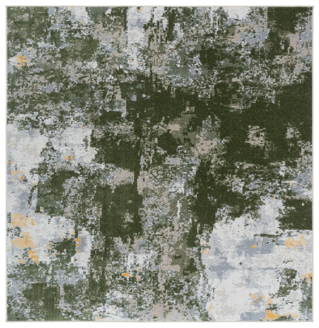 Safavieh Bayside 6'-7" x 6'-7" Rug in Green / Grey