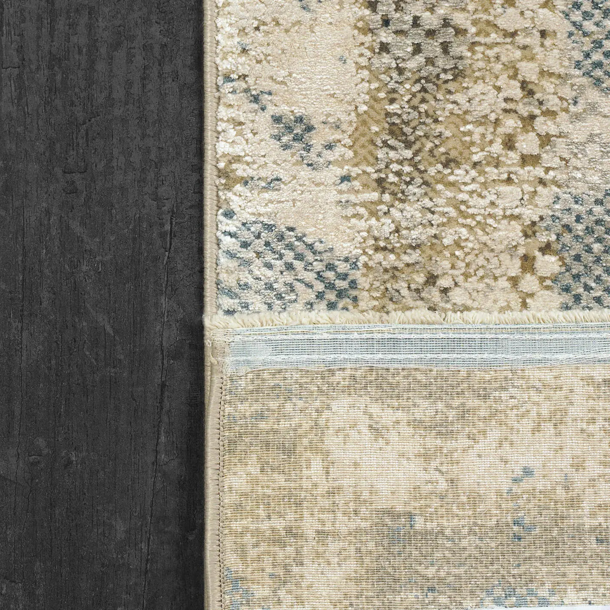 Dynamic Rugs Ruby 2181 Ivory/Blue Rug - Corner