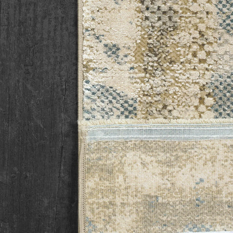 Dynamic Rugs Ruby 2181 Ivory/Blue Rug - Corner